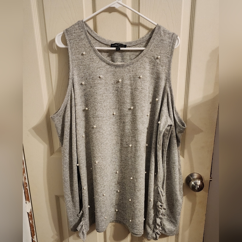 Lane Bryant Cold shoulder pearl sweater 18/20 Plus Size